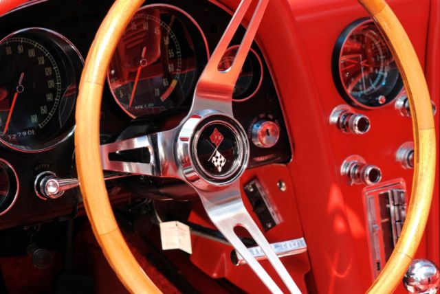 1966 Red Chevrolet Corvette Convertible