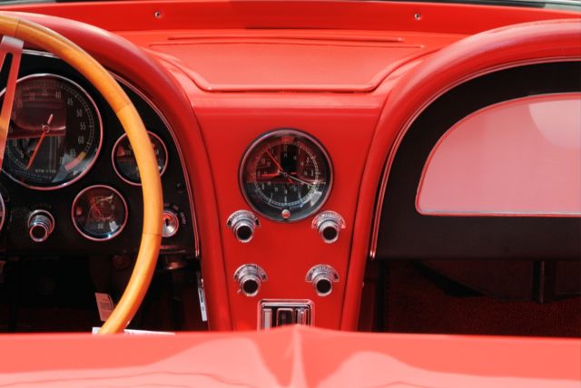 1966 Red Chevrolet Corvette Convertible