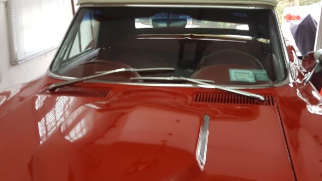 1966 Red Chevrolet Corvette Convertible