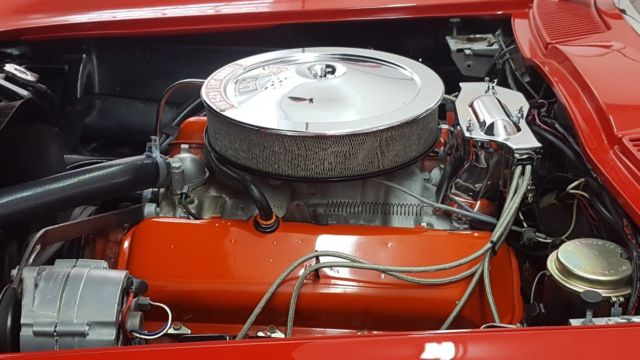 1966 Red Chevrolet Corvette Convertible