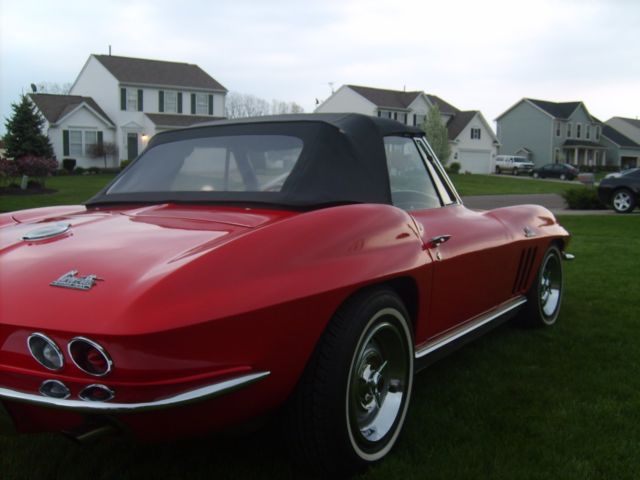1966 Red Chevrolet Corvette Convertible