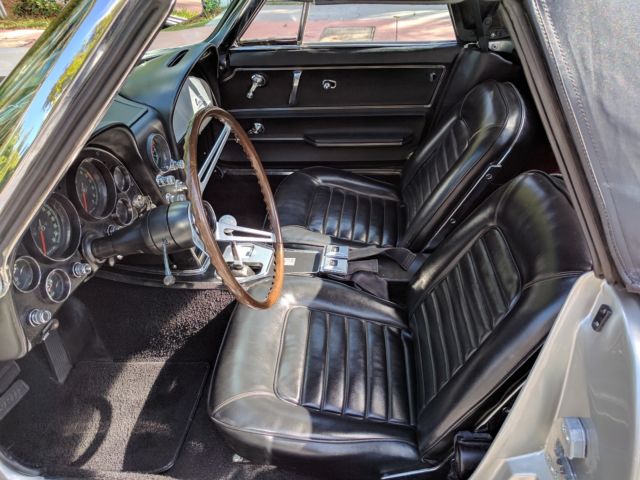 1966 Black Chevrolet Corvette Convertible