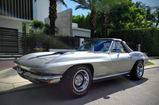 1966 Black Chevrolet Corvette Convertible
