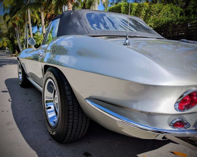 1966 Black Chevrolet Corvette Convertible