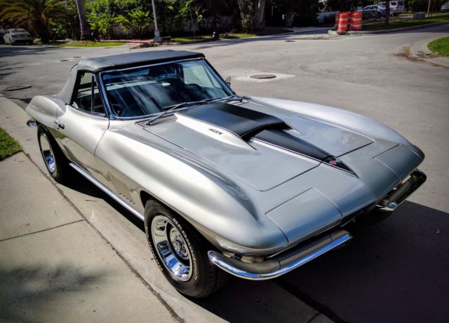1966 Black Chevrolet Corvette Convertible