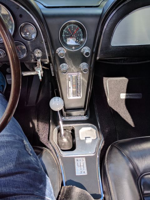 1966 Black Chevrolet Corvette Convertible