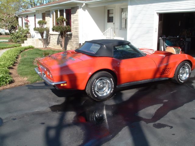 1970 Red Chevrolet Corvette Convertible