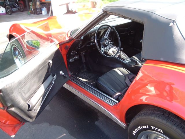 1970 Red Chevrolet Corvette Convertible