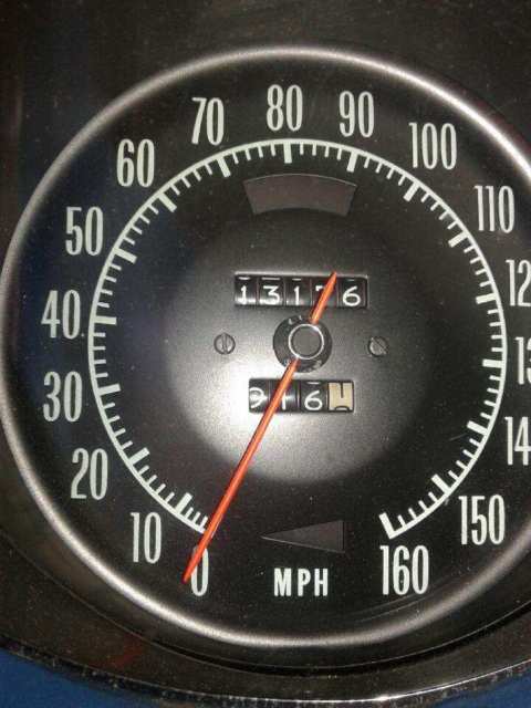 1971 Blue Chevrolet Corvette Convertible