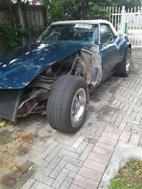 1971 Blue Chevrolet Corvette Convertible