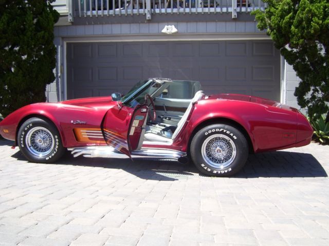 1974 Burgundy Chevrolet Corvette