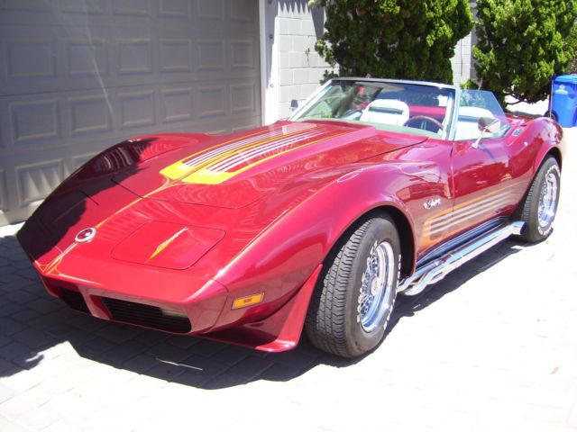 1974 Burgundy Chevrolet Corvette