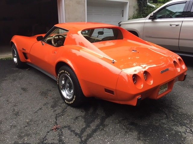 1976 Orange Chevrolet Corvette Coupe