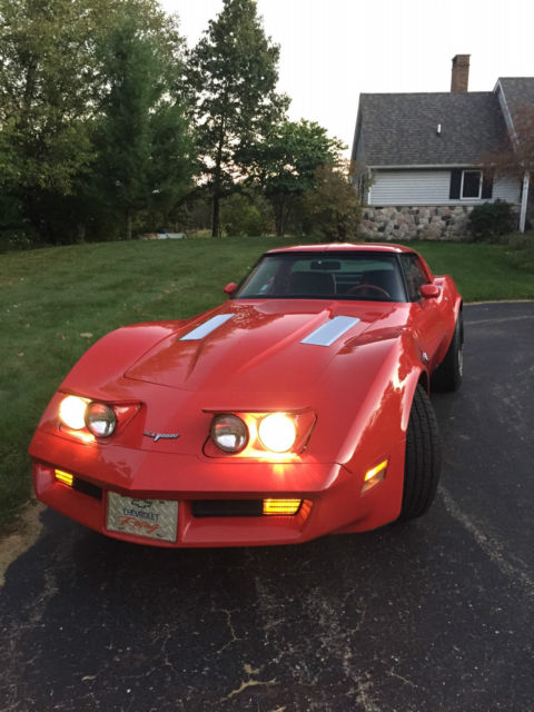 1980 Red Chevrolet Corvette Coupe