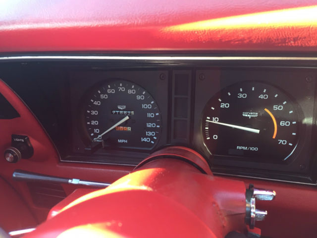 1980 Red Chevrolet Corvette Coupe