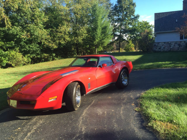 1980 Red Chevrolet Corvette Coupe