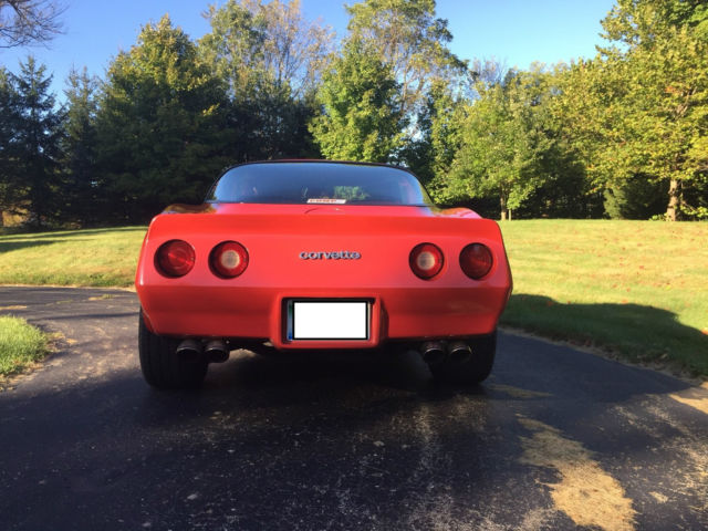 1980 Red Chevrolet Corvette Coupe