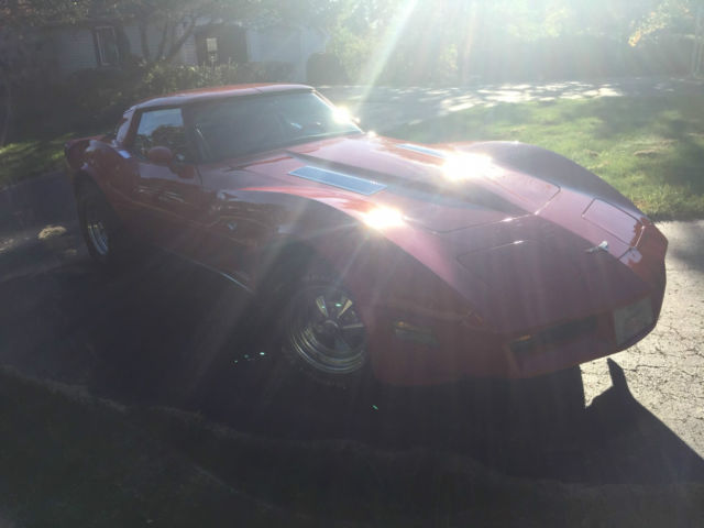 1980 Red Chevrolet Corvette Coupe