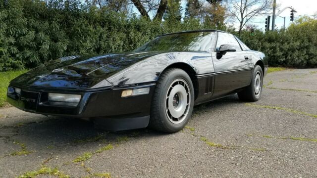 1985 Black Chevrolet Corvette Removable top