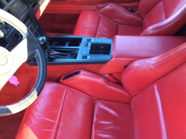 1987 Red Chevrolet Corvette Convertible