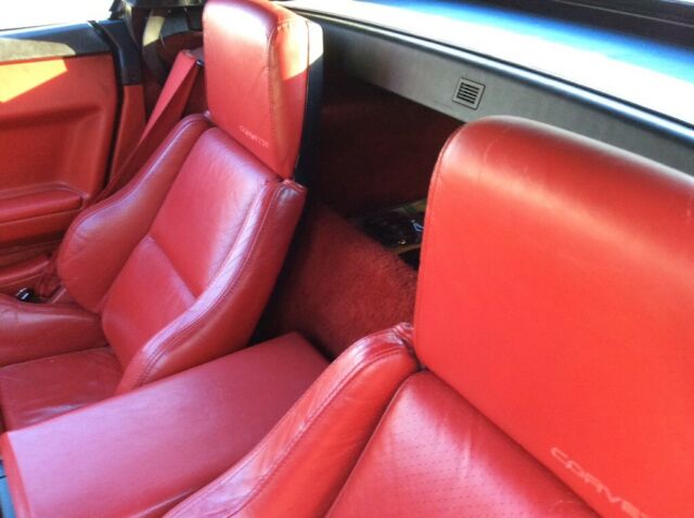 1987 Red Chevrolet Corvette Convertible