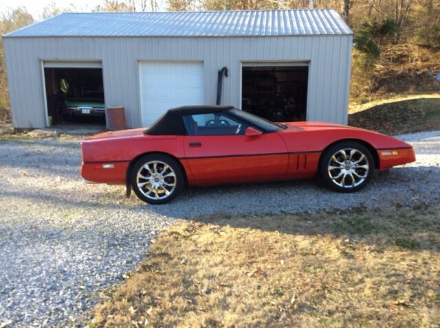 1987 Red Chevrolet Corvette Convertible