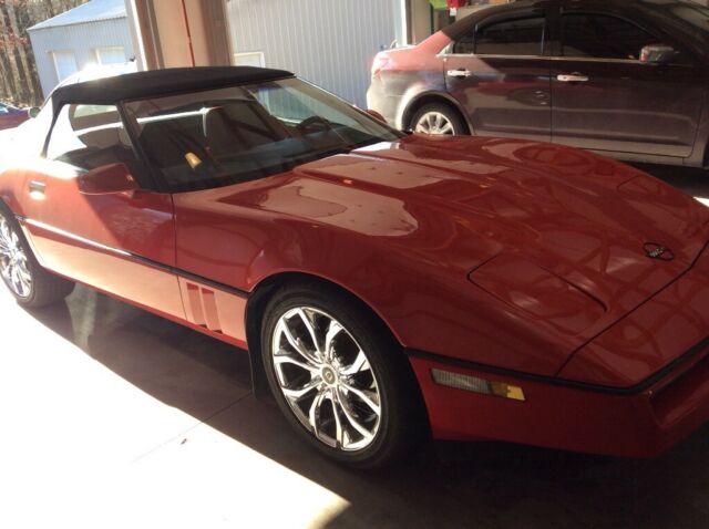 1987 Red Chevrolet Corvette Convertible