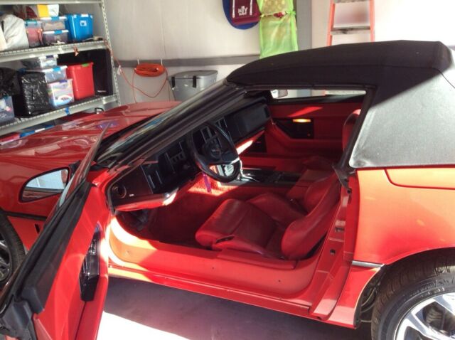 1987 Red Chevrolet Corvette Convertible