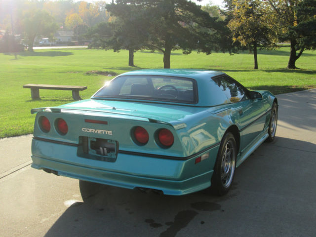 1990 Teal Chevrolet Corvette Convertible