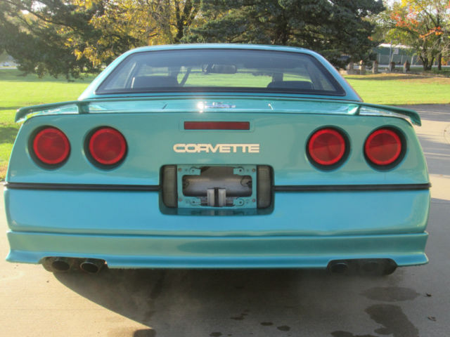 1990 Teal Chevrolet Corvette Convertible