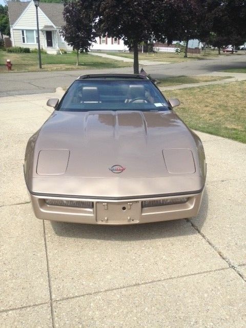 1984 Light Metallic Bronze Chevrolet Corvette Coupe