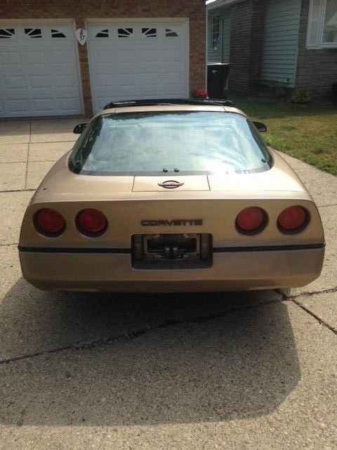 1984 Light Metallic Bronze Chevrolet Corvette Coupe