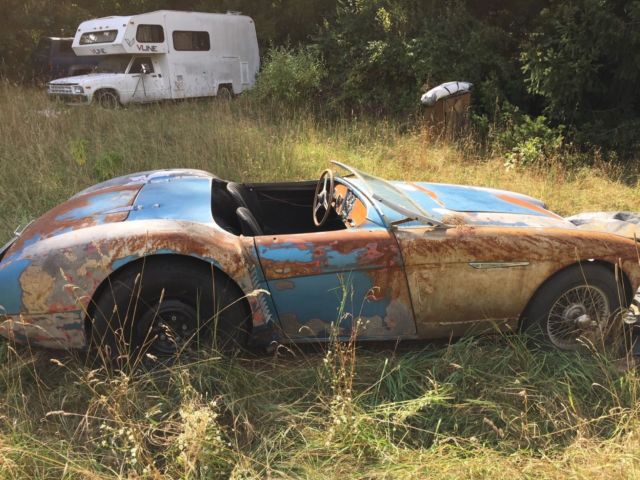 1956 Blue Austin Healey 100-4 BN2 Convertible