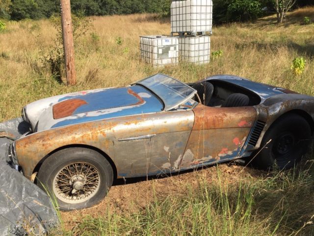 1956 Blue Austin Healey 100-4 BN2 Convertible