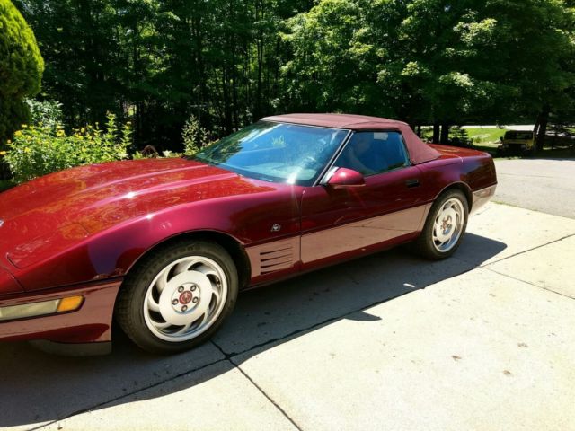 1993 Ruby Red Chevrolet Corvette Convertible