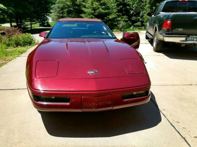 1993 Ruby Red Chevrolet Corvette Convertible