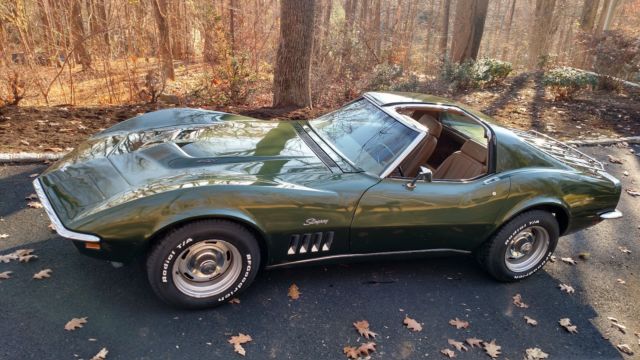 1969 Green Chevrolet Corvette Coupe