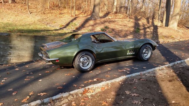 1969 Green Chevrolet Corvette Coupe