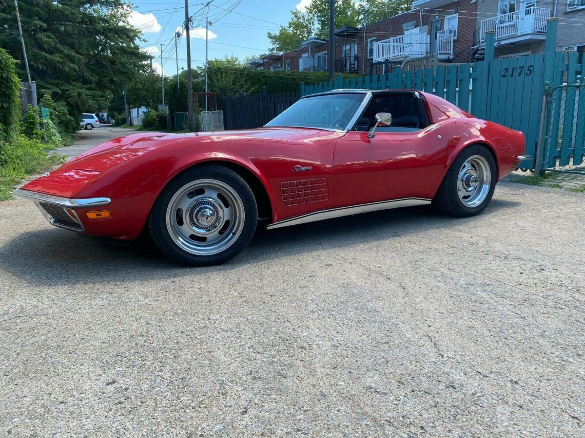 1972 Red Chevrolet Corvette Coupe