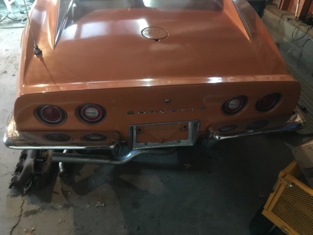 1973 Orange Chevrolet Corvette Coupe
