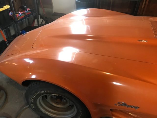1973 Orange Chevrolet Corvette Coupe