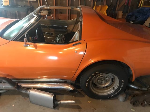 1973 Orange Chevrolet Corvette Coupe