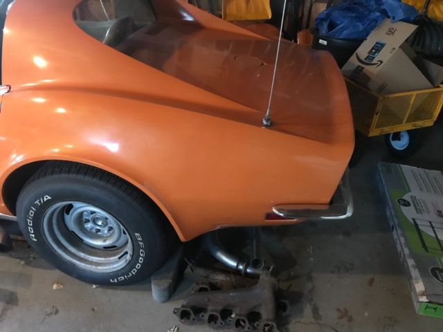 1973 Orange Chevrolet Corvette Coupe