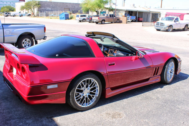 1985 Burgundy Chevrolet Corvette Coupe