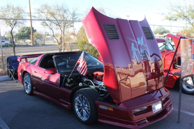 1985 Burgundy Chevrolet Corvette Coupe