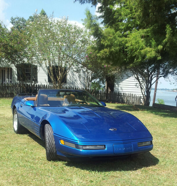 1991 Blue Chevrolet Corvette Convertible