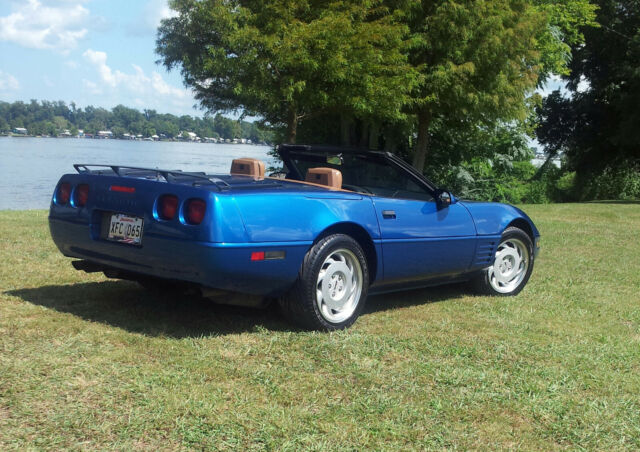 1991 Blue Chevrolet Corvette Convertible