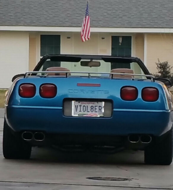 1991 Blue Chevrolet Corvette Convertible