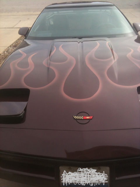 1985 Burgundy Chevrolet Corvette Coupe