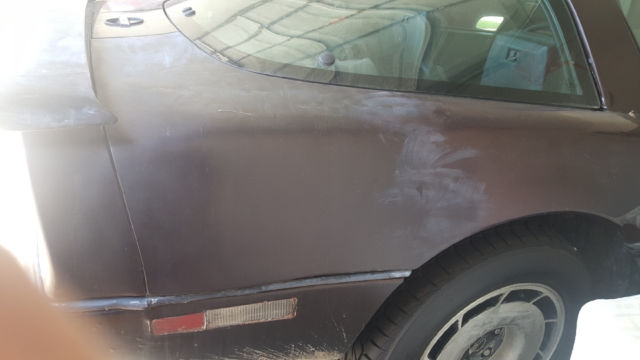 1985 Burgundy Chevrolet Corvette Coupe